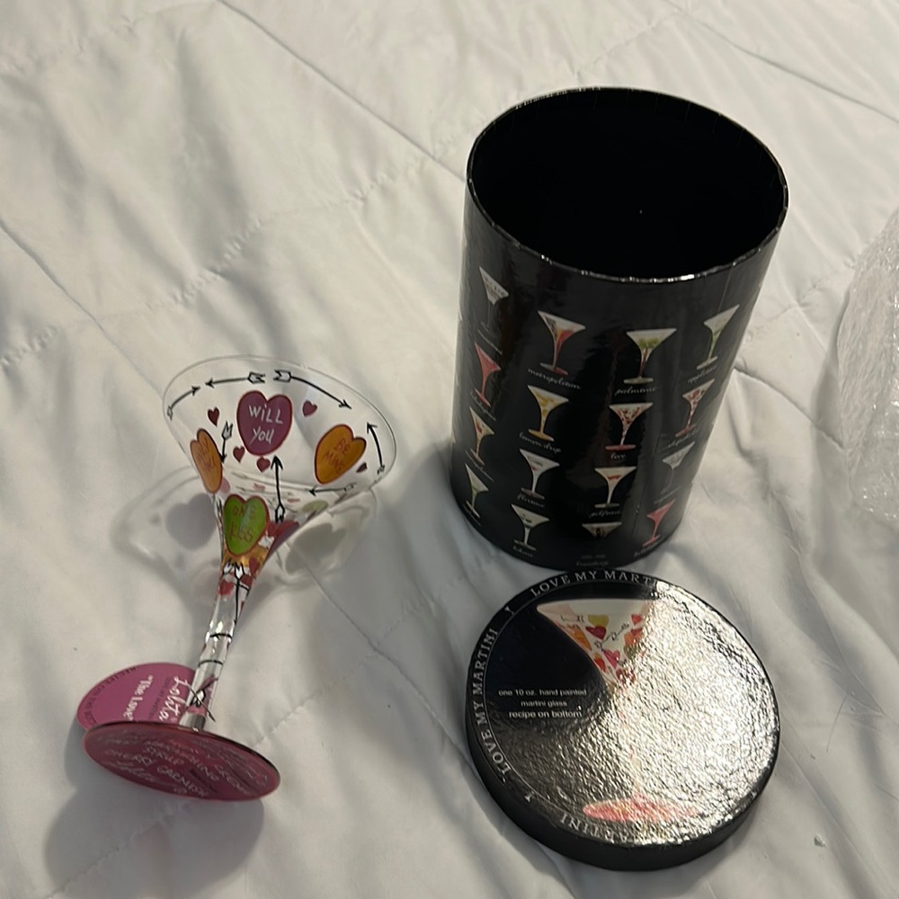 Lolita Martini Collection “Love” Glass
